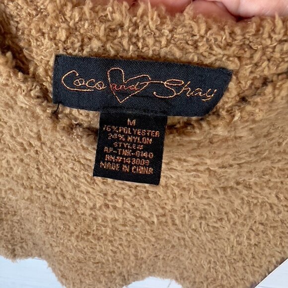 Coco & Shay Tank Top Womens SZ Medium Camel Brown Super Soft Cozy Crop Academia - Picture 6 of 16